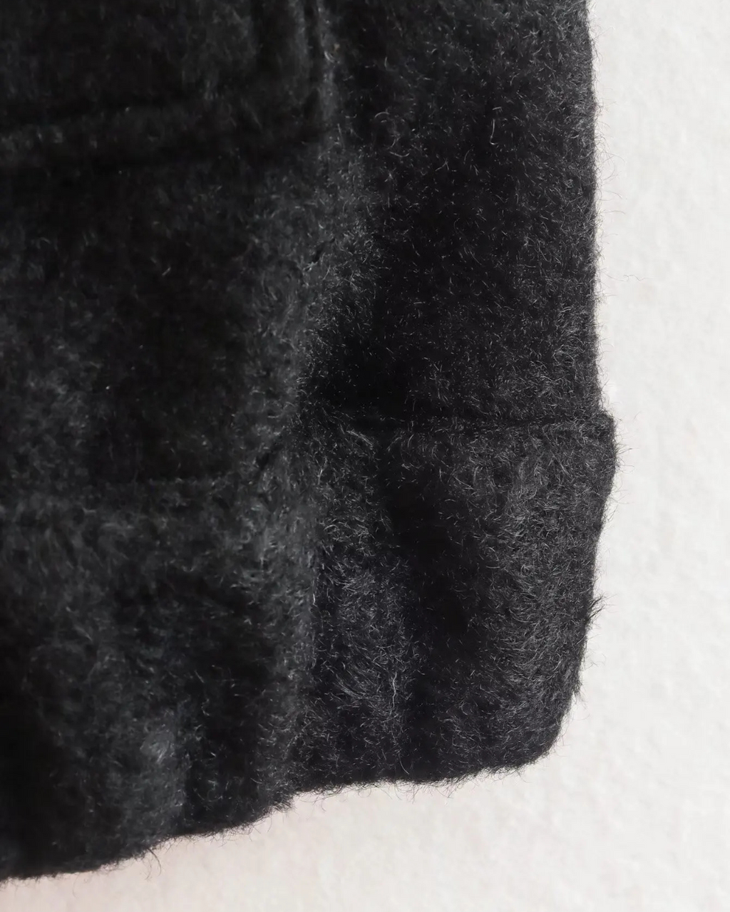 Textured Wool Blend Bomber Jacket with Pockets in Grey