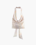 Zijde Halter Top met Open Rug voor Dames