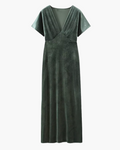 Minimalistische Fluwelen Slim Fit Jurk voor Dames