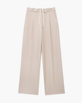 Vintage Rechte Broek met Trekkoord voor Dames