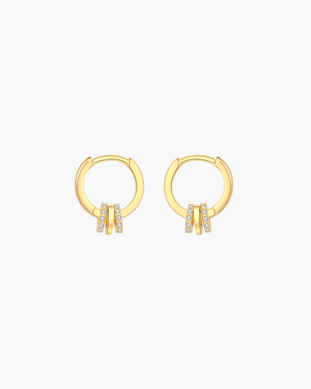 925 Sterling Zilveren Goldplated Oorringen voor Dames