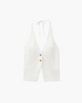Stijlvol Halter Tanktop met Knopen voor Dames