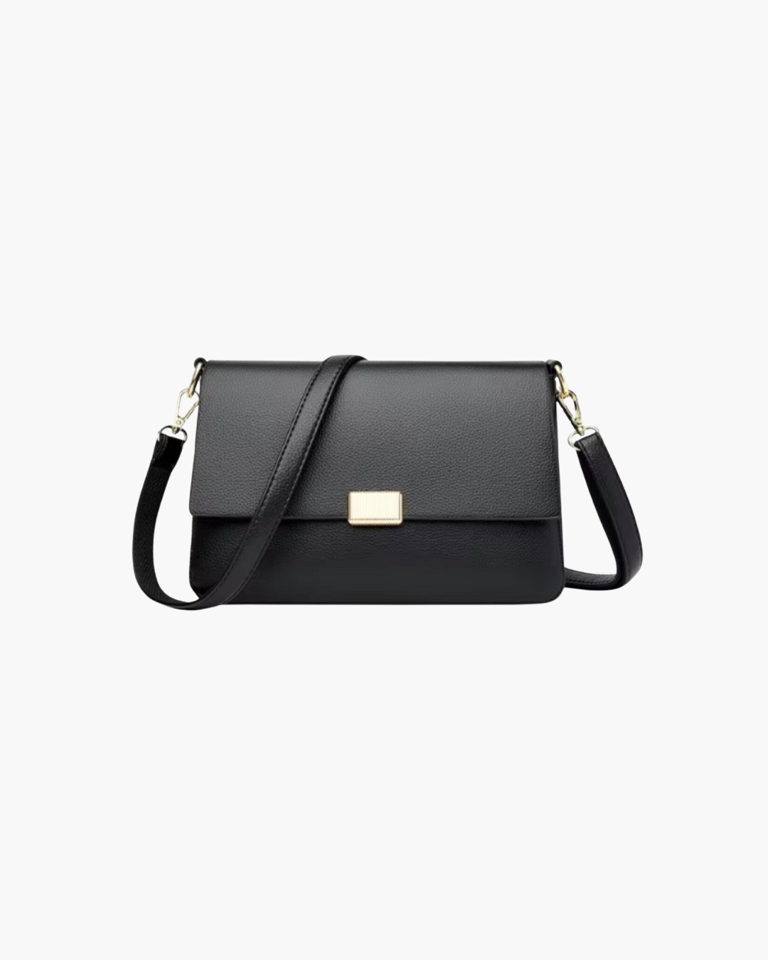 Trendy Zwarte Crossbody Tas van Hoogwaardig PU Leer
