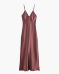 Elegante Satijnen Midi Jurk met Open Rug voor Dames