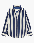 Vintage Gestreept Shirt met Lange Mouwen Casual voor Dames