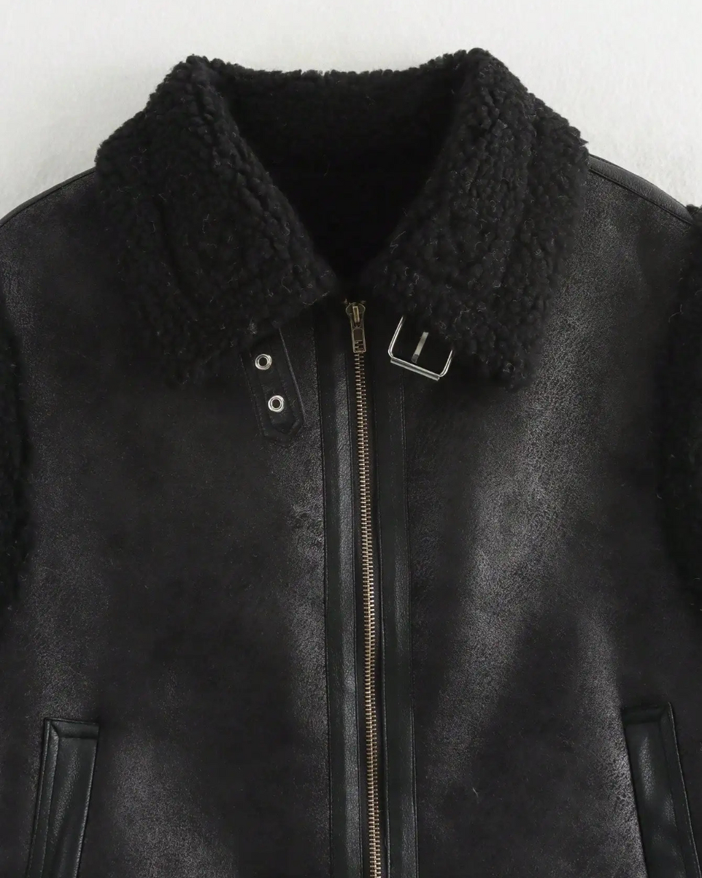 Warm Mouwloos Kunstleren Fleece Vest voor Dames