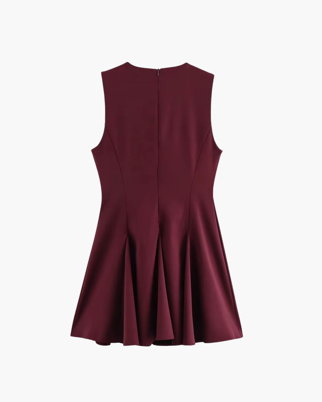 Elegante Mouwloze Avondjurk met Strik en Zoom voor Dames