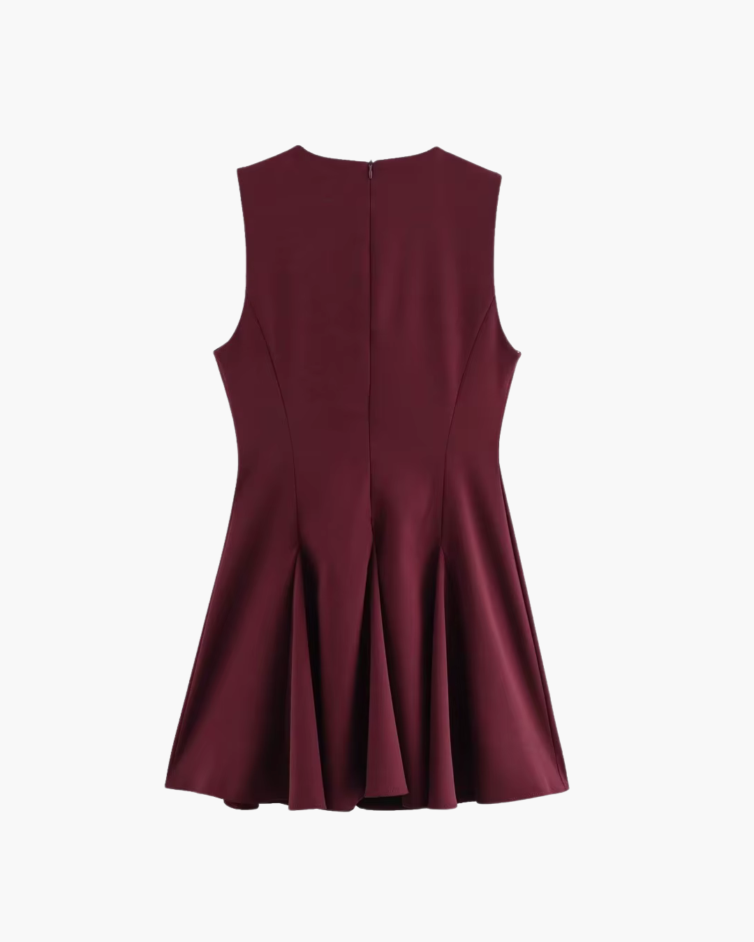 Elegante Mouwloze Avondjurk met Strik en Zoom voor Dames