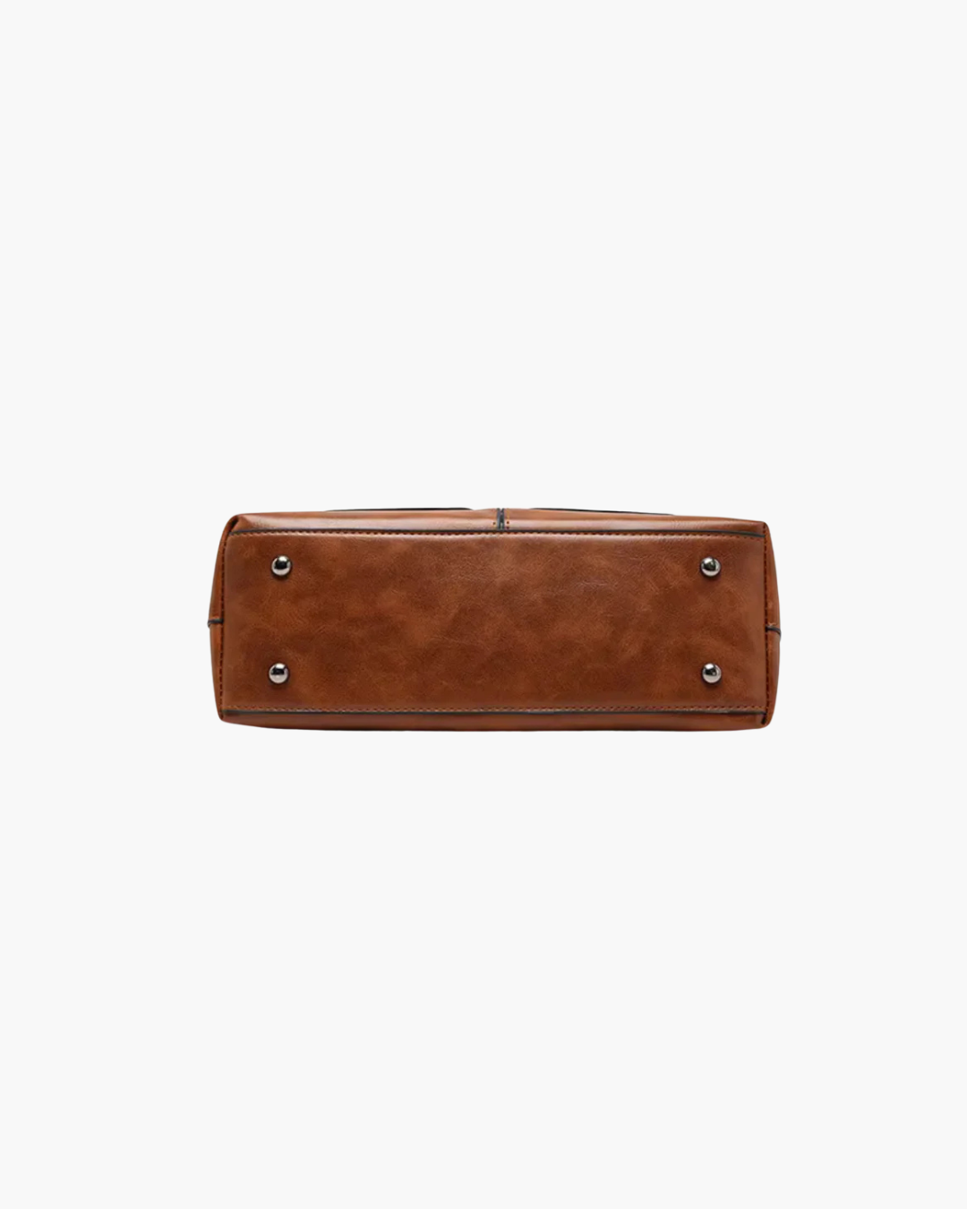 Vintage Schoudertas Ruime PU-Leren Tote met Meerdere Vakken