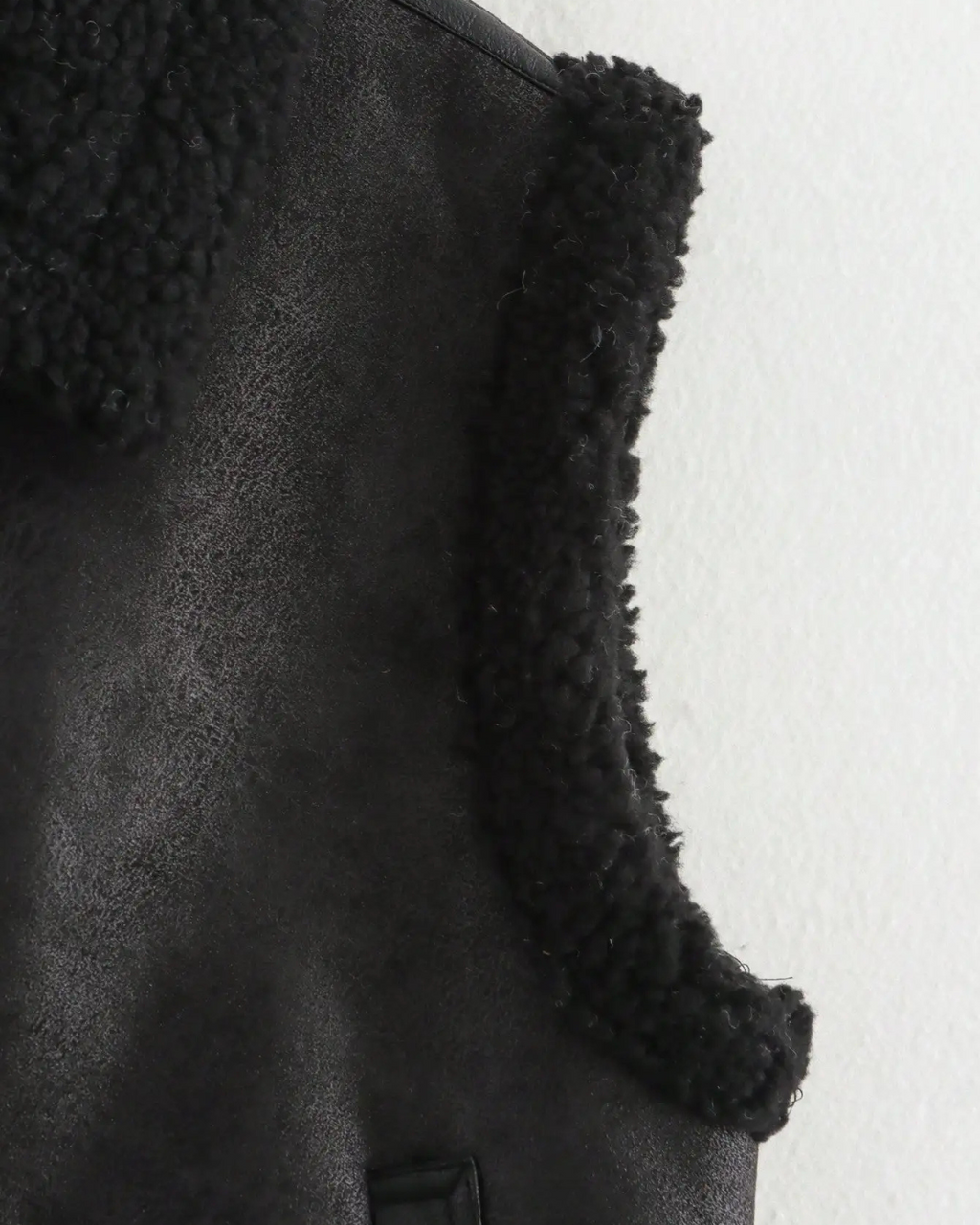 Warm Mouwloos Kunstleren Fleece Vest voor Dames