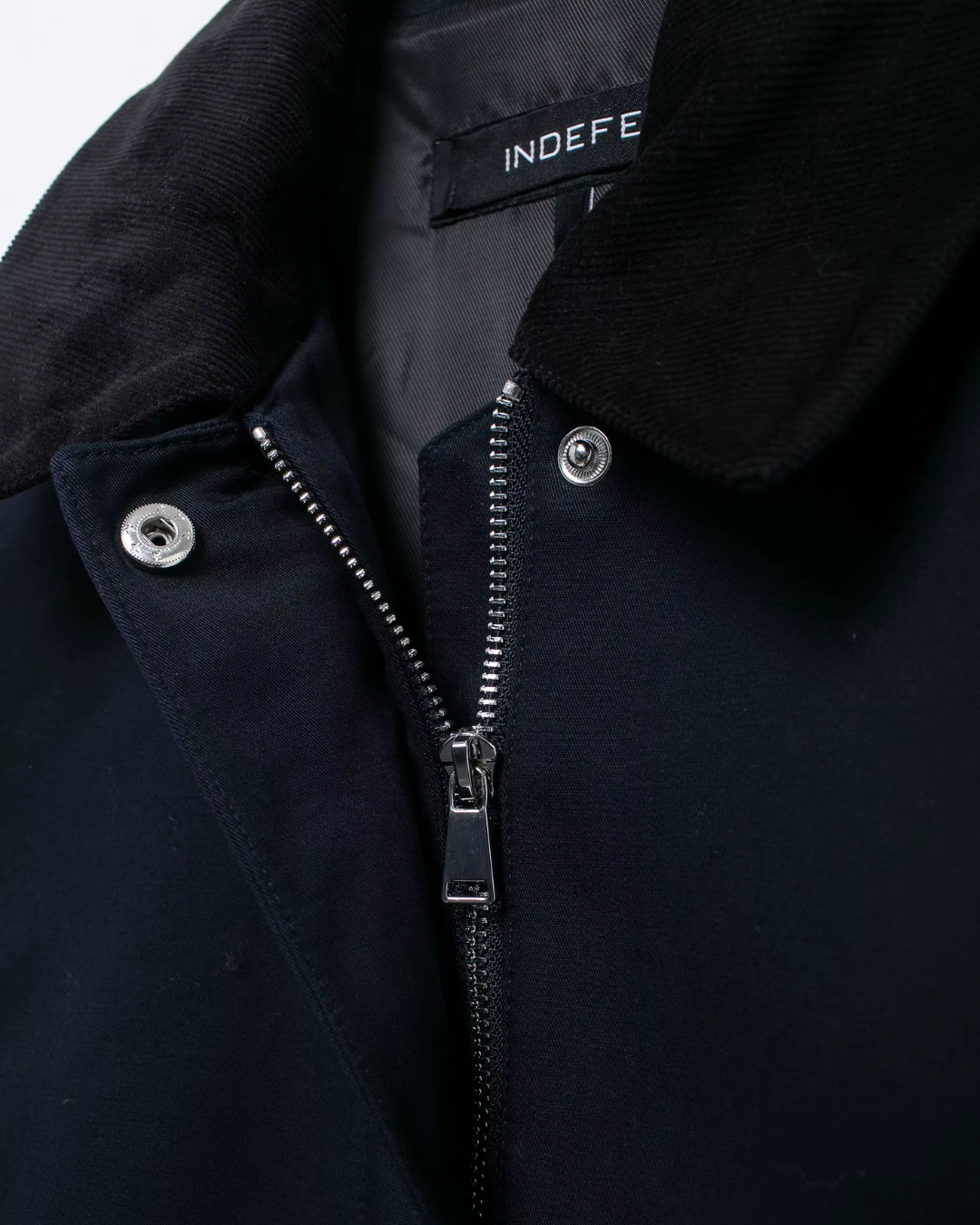 Vintage Fluwelen Jack met Rits en Revers Knopen voor Dames