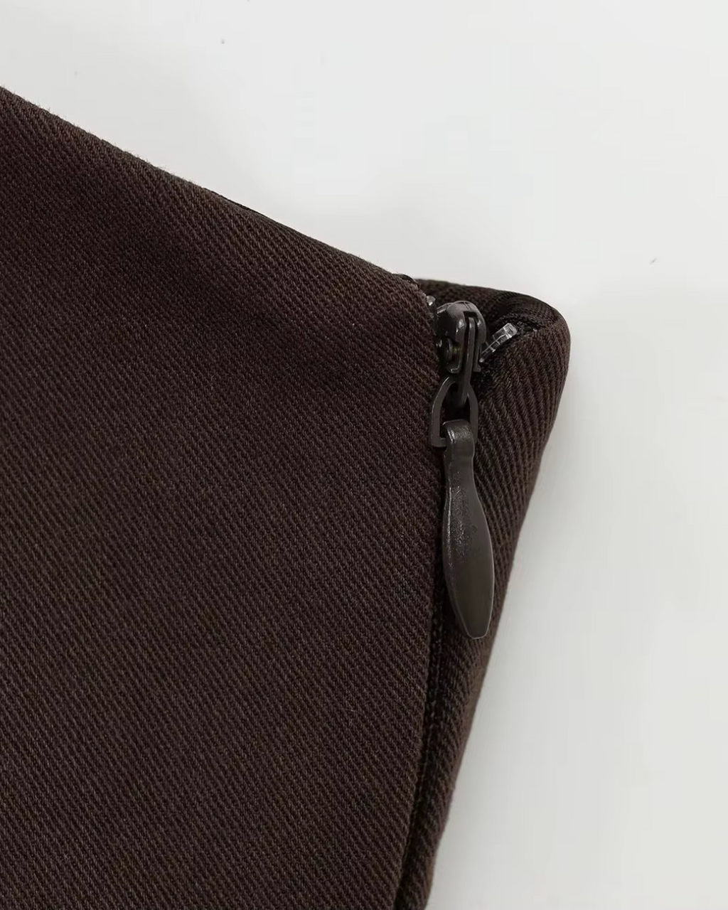 Double Tie-Shoulder Corset Camisole Top in Dark Espresso Brown