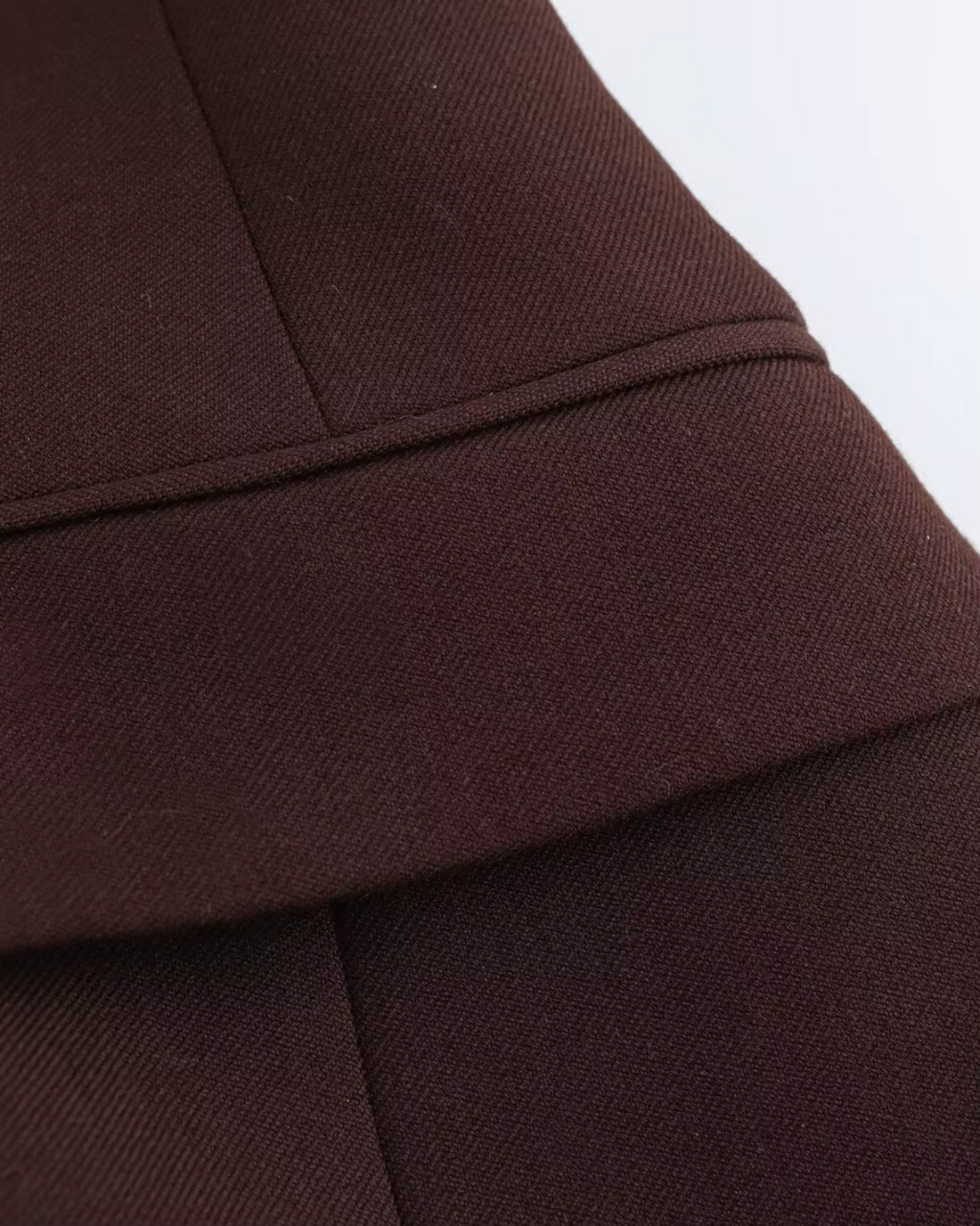 Elegante Bruine Blazer en Broek Set voor Dames