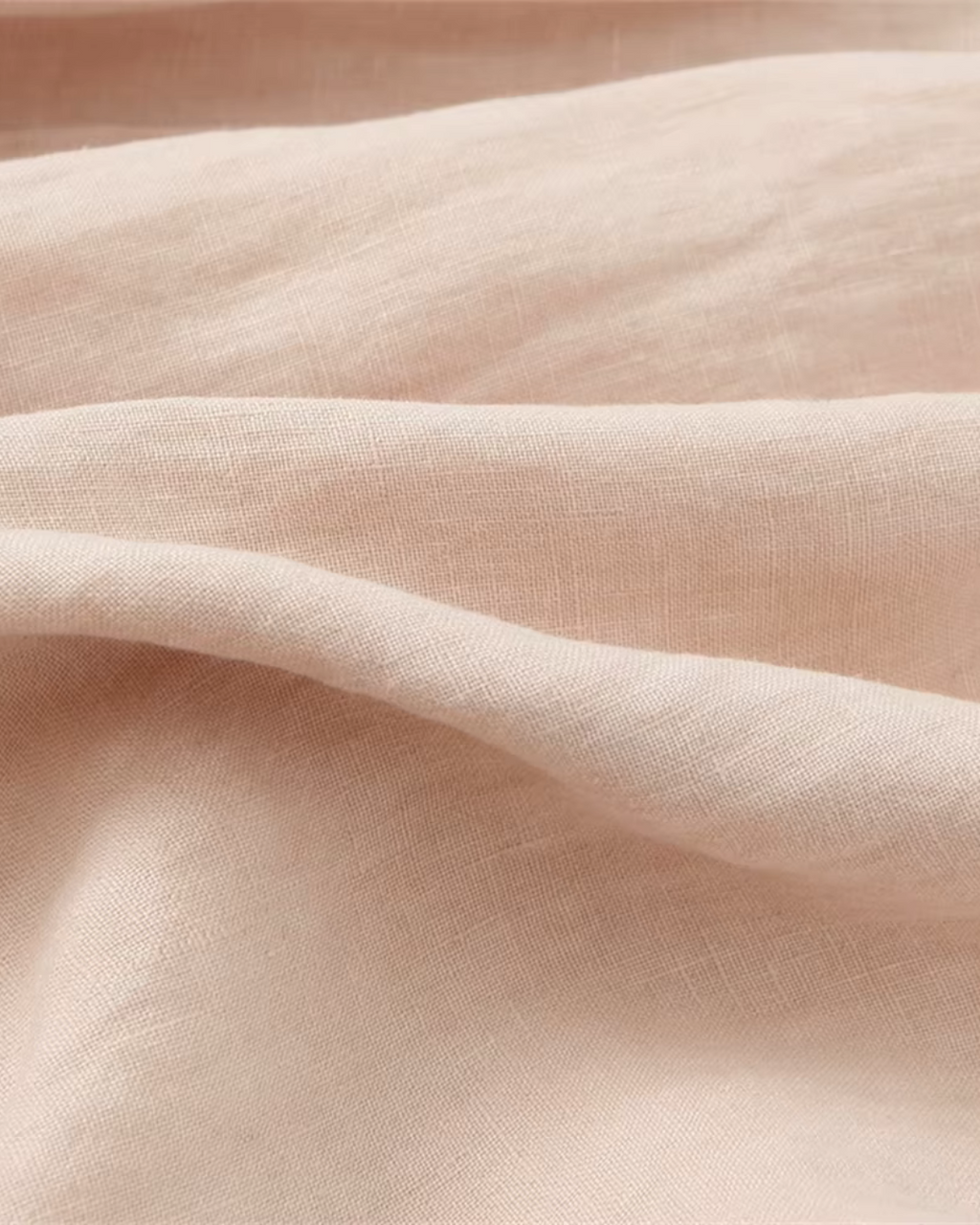 High-Waisted Drawstring Wide-Leg Linen Trousers in Beige