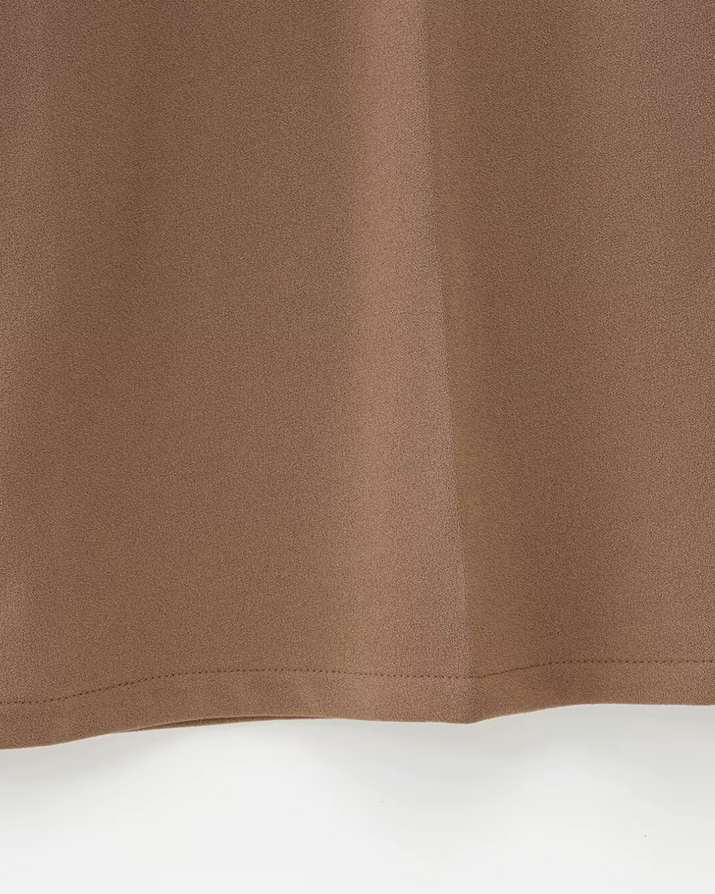 High-Waisted Belted Pleated Wide-Leg Trousers in Camel