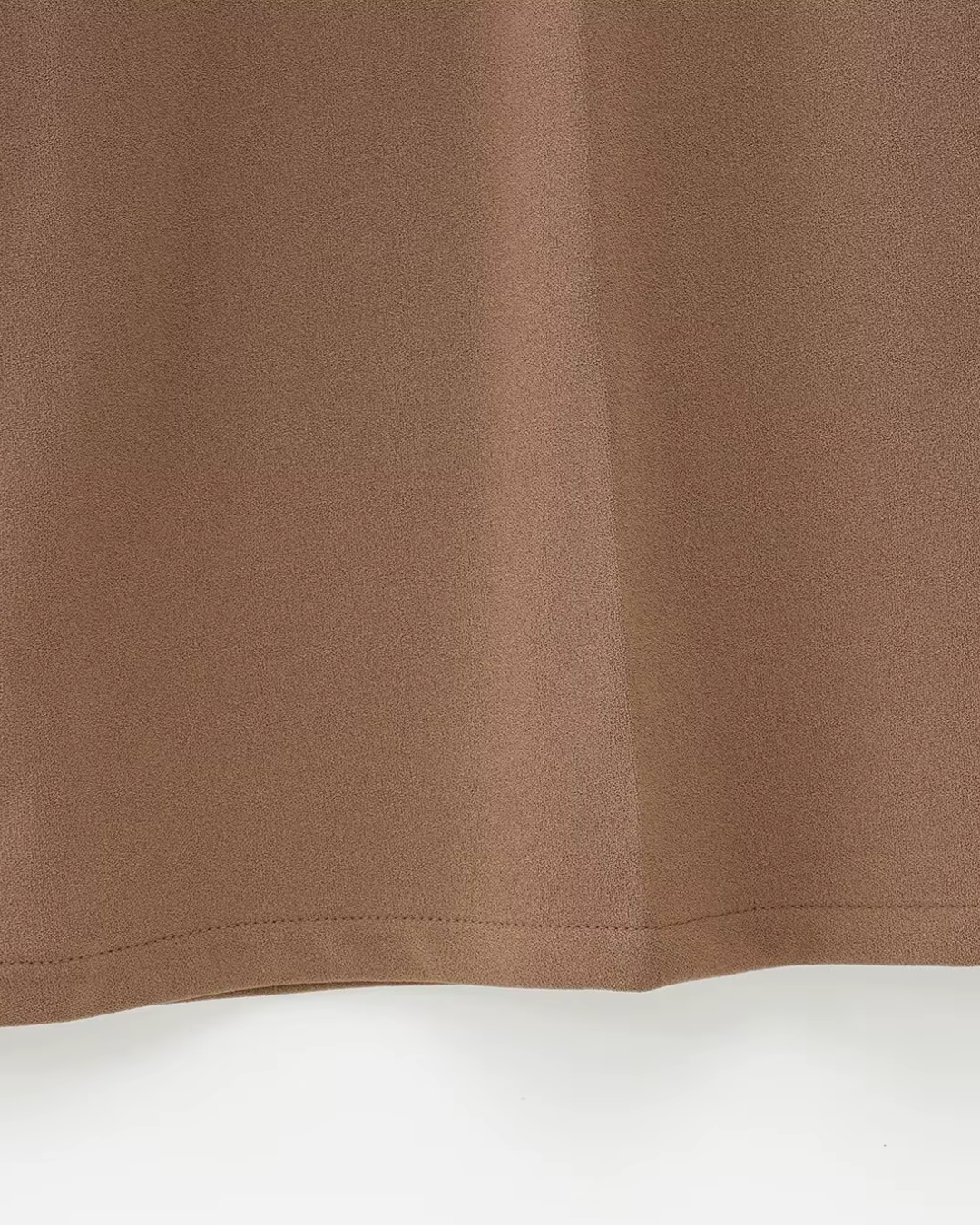 High-Waisted Belted Pleated Wide-Leg Trousers in Camel