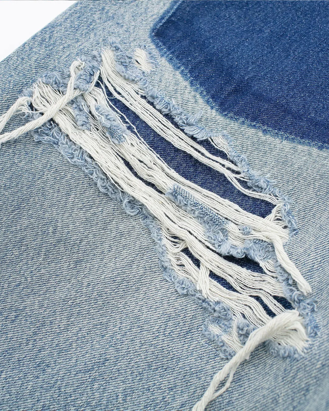Vintage Denim Jeans met Gaten & Hoge Taille voor Dames