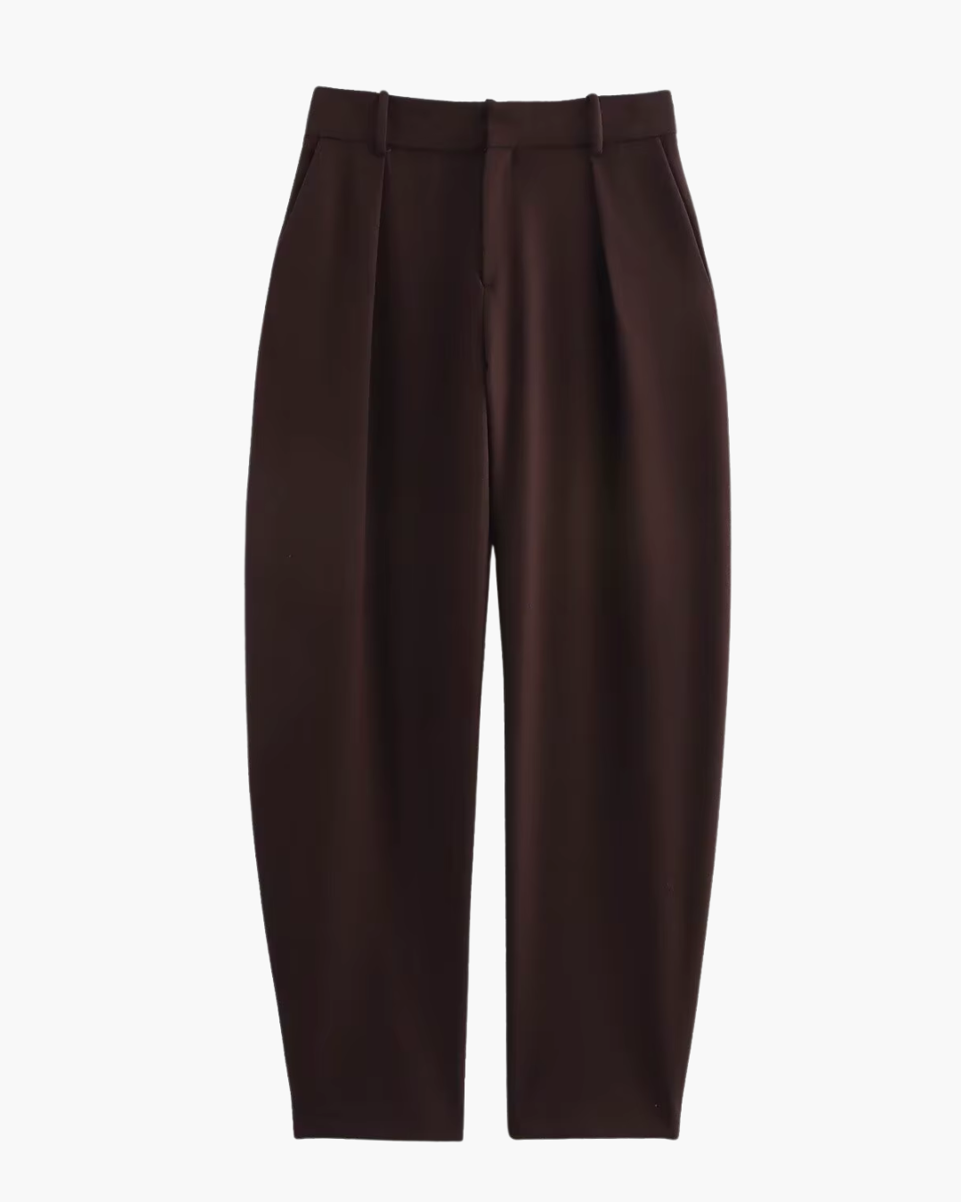 Elegante Bruine Blazer en Broek Set voor Dames
