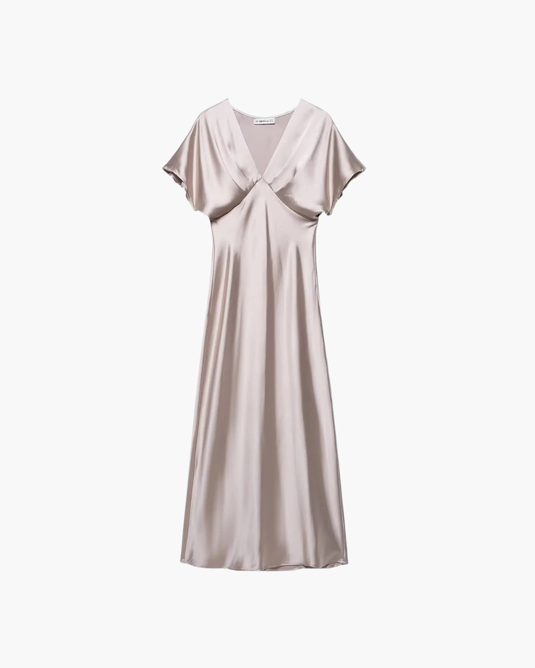 Elegante Midi Jurk met V-Hals en Plooi Details voor Dames